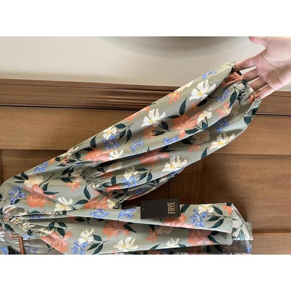 NWT Frye Last Dance Floral Teal Combo Blouse Women’s size XL​ - Picture 3 of 10